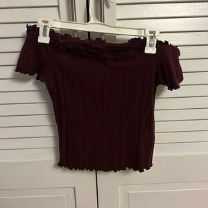 NWOT Aeropostale Off the Shoulder Top L